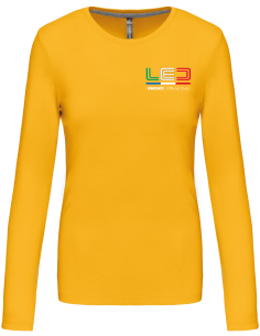 T-Shirt Femme Col Rond - manches longues