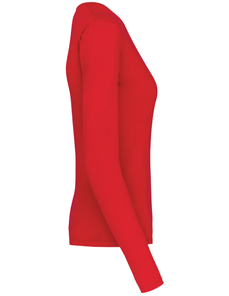 T-Shirt Femme Col en V - manches longues