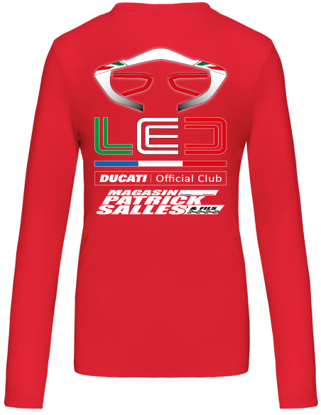 T-Shirt Femme Col en V - manches longues