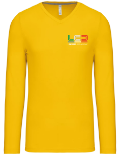 T-Shirt Homme Col en V - manches longues