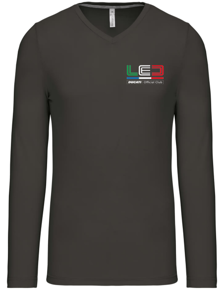 T-Shirt Homme Col en V - manches longues