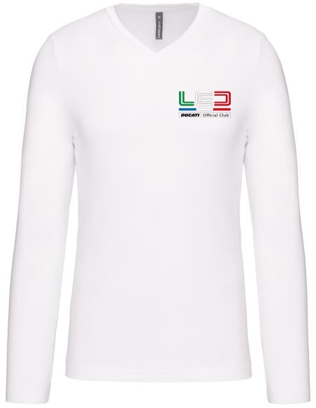 T-Shirt Homme Col en V - manches longues
